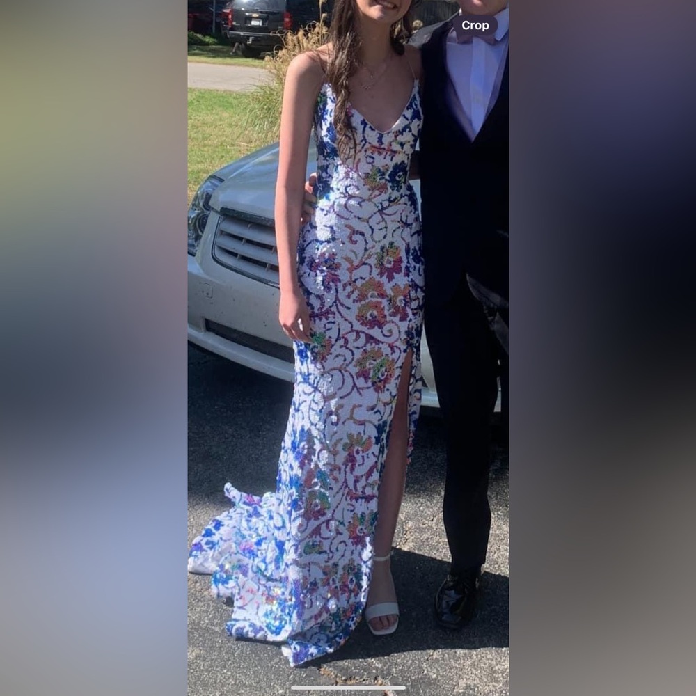 jovanni floral formal/prom dress